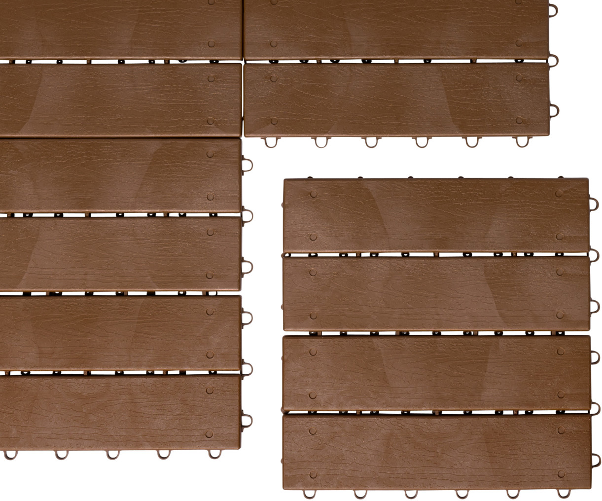 UPP Decking Tile 30 x 30 cm brown (6 pieces)