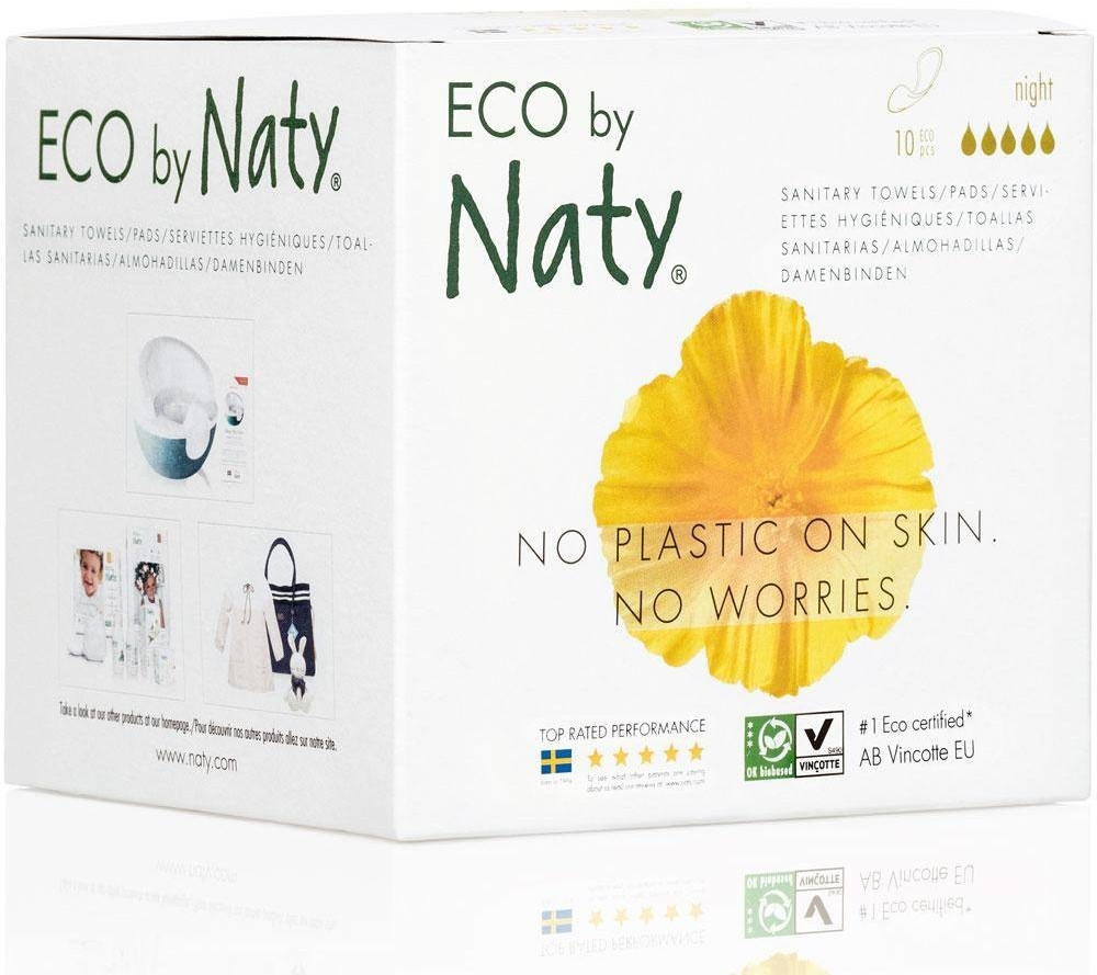 Naty Eco Sanitary Towls Night (10 Stk.)
