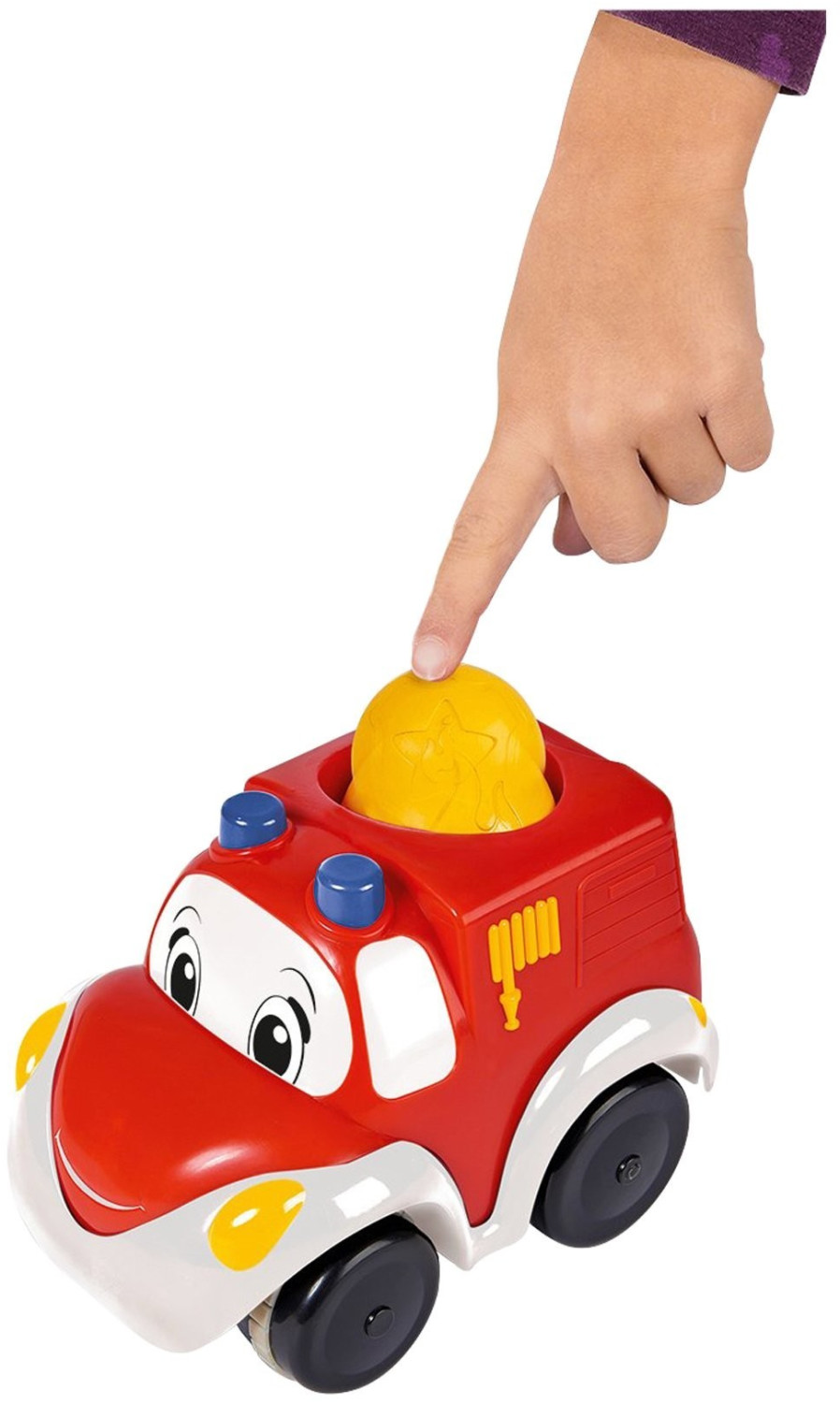 Simba 104014228 - ABC Press and Go Auto, 2-fach sortiert, es wird nur ein  Artikel geliefert, Polizei- oder Feuerwehrauto, 11cm, ab 12 Monate:  : Spielzeug