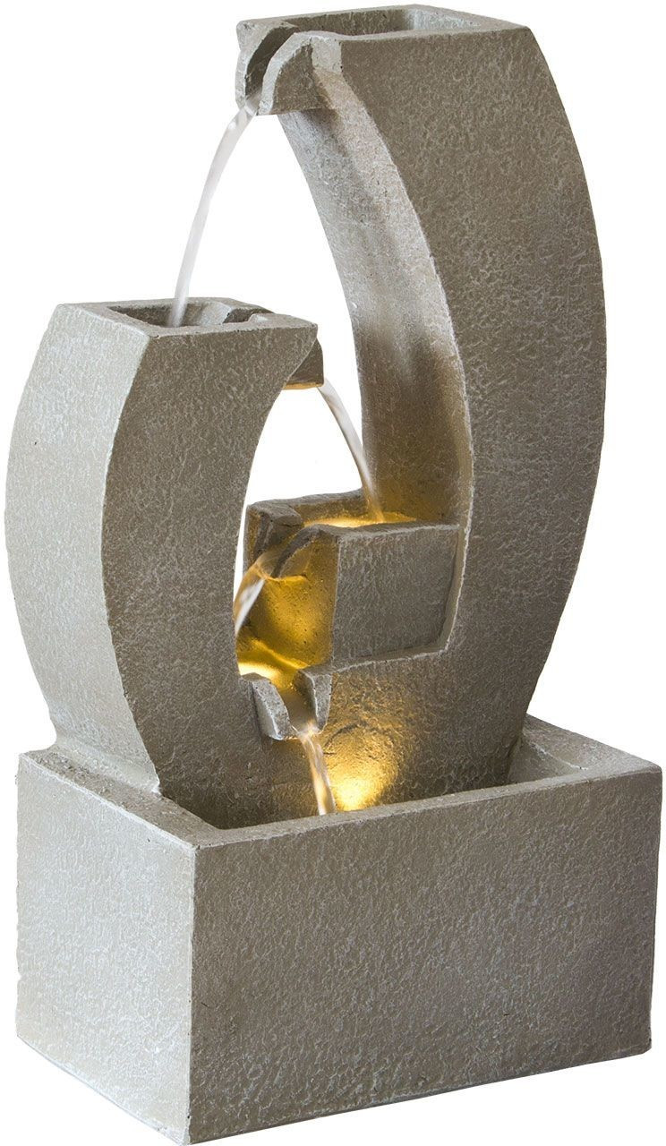 BeachandPool Fontaine d'intérieur courbée avec LED (NA020)