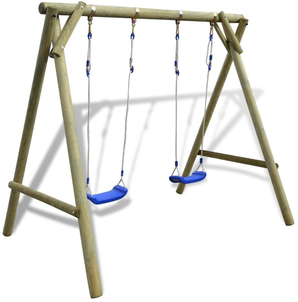 VidaXL Ensemble de balançoire pinède FSC 204 x 154 x 210 cm