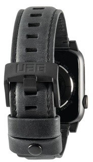 Urban Armor Gear Leather Watch Strap for Apple Watch Black