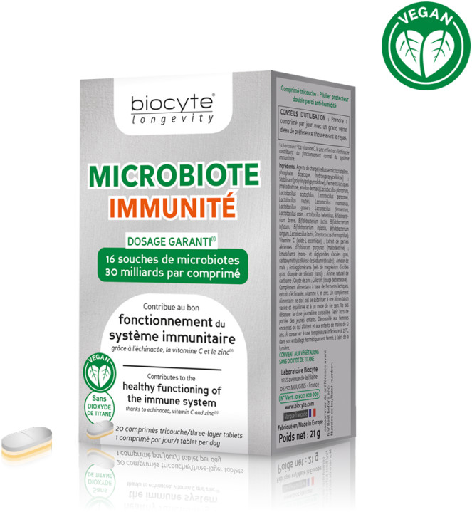Biocyte Microbiote Immunité (20 comprimés)