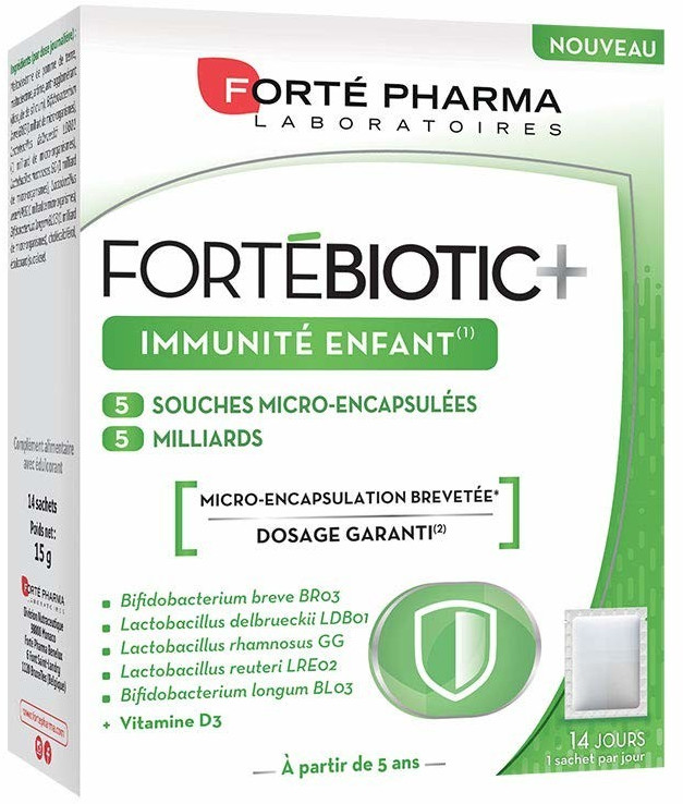 Forté Pharma Fortébiotic+ Immunité Enfant (14 sachets)