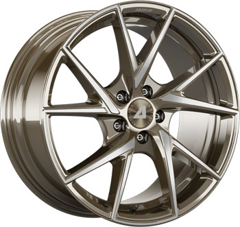 Alutec ADX.01 (8.5x18) metallic bronze front polished