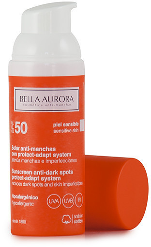 Bella Aurora Sunscreen Anti-dark Spots Protect-Adapt System SPF 50+ Sensitive Skin (50 ml)