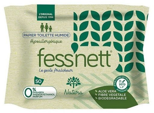 Delta Pronatura Papier toilette humide natura (50 lingettes)
