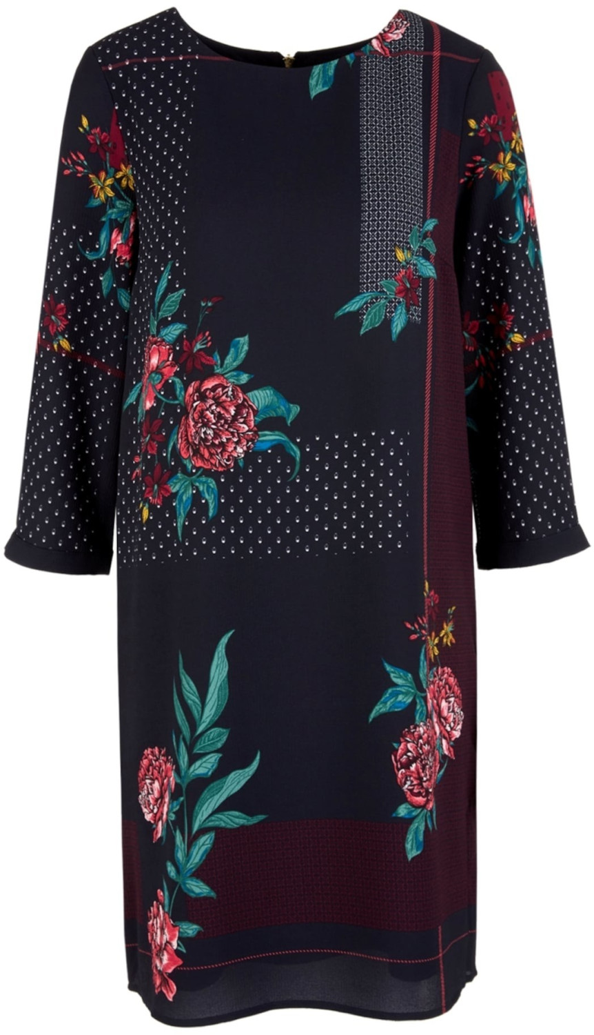 S.Oliver Dress (14.910.82.5581.59F1) dark blue/petrol/red