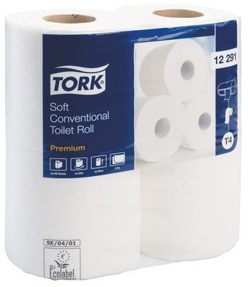 Tork Papier toilette double épaisseur Premium gaufré (48 rouleaux)