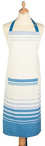 Kitchen Craft Apron Jacquard Stripe 31 x 69 x 89 cm cream/blue