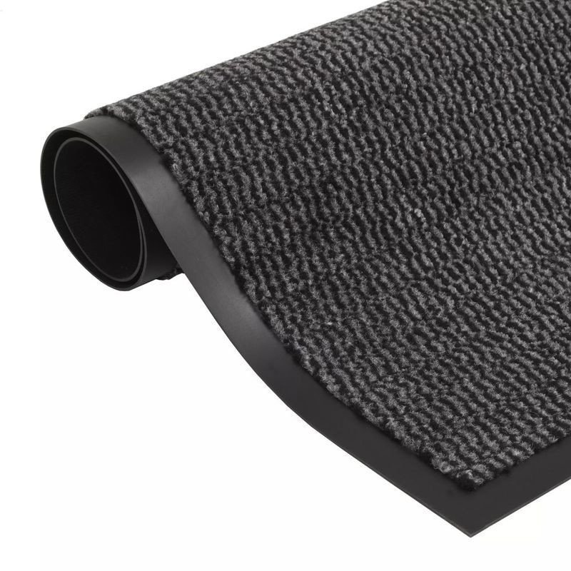 VidaXL Grey entryway rug 90 x 150 cm