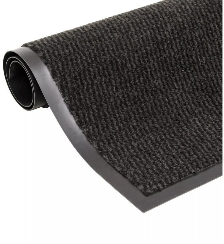 VidaXL Black entryway rug 60 x 90 cm