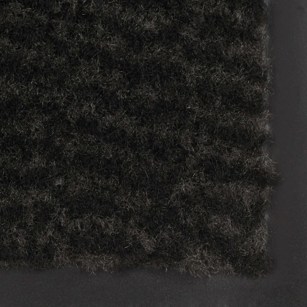 VidaXL Black entryway rug 90 x 150 cm