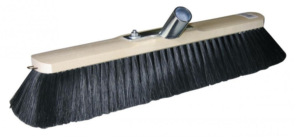 Kerbl 29474 Large broom 60 cm with horsehair broom black broom