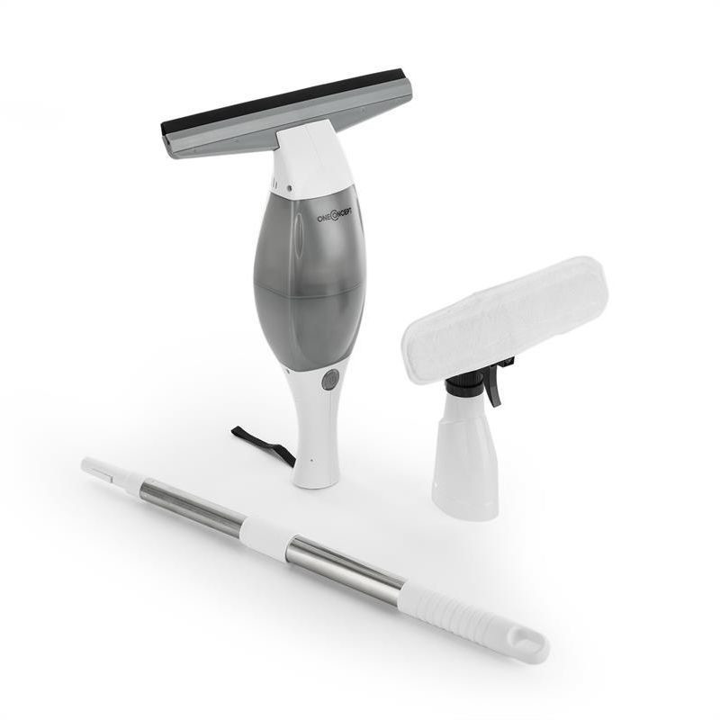 OneConcept Electric window cleaner window vacuum window wiper 10W Swoop White
