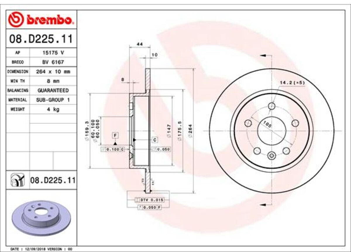 Brembo 08.D225.11