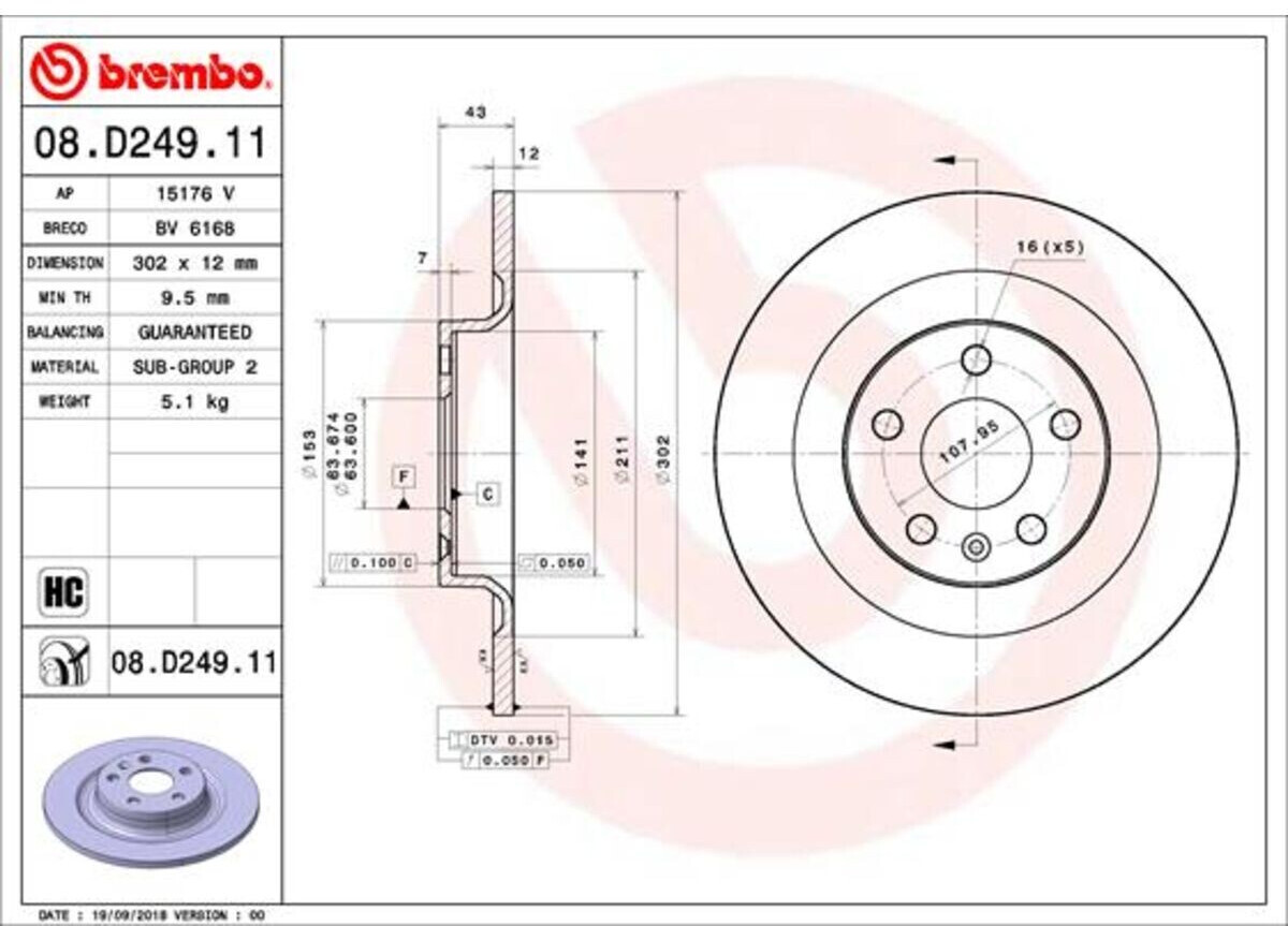 Brembo 08.D249.11