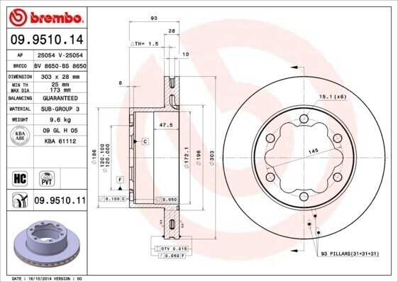 Brembo 09.9510.14