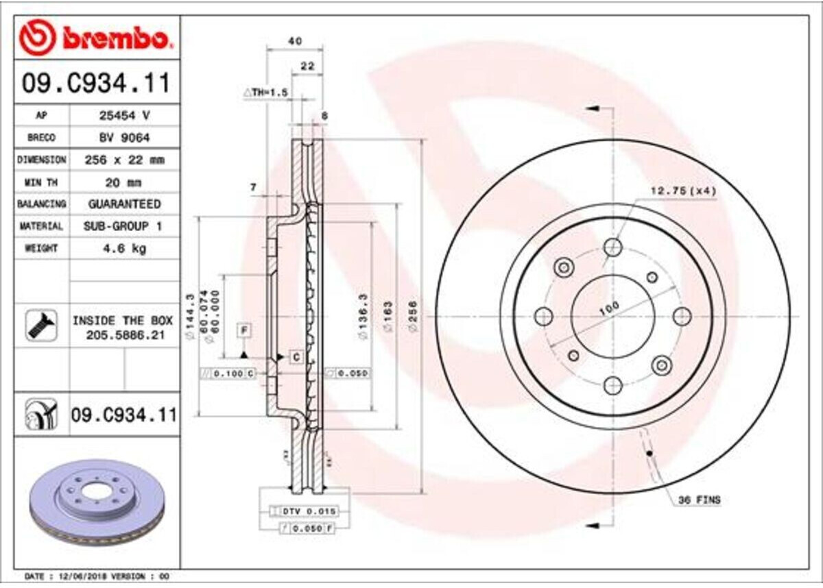Brembo 09.C934.11