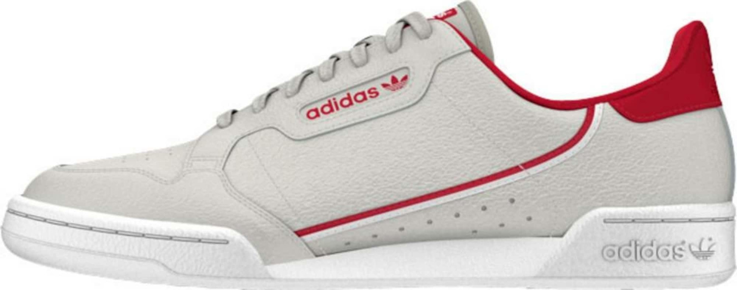 Adidas Continental 80 grey one/scarlet/cloud white
