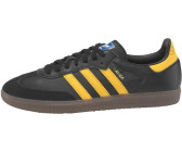 black and yellow adidas samba