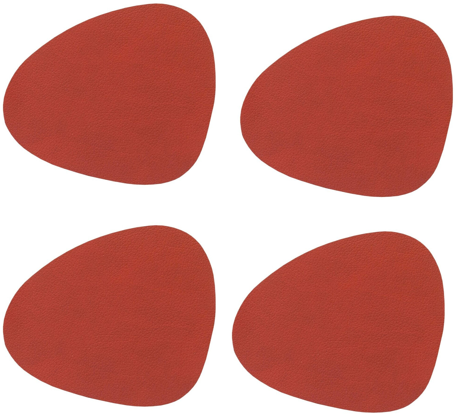 LINDDNA Glass coasters Curve Nupo sienna (set of 4)