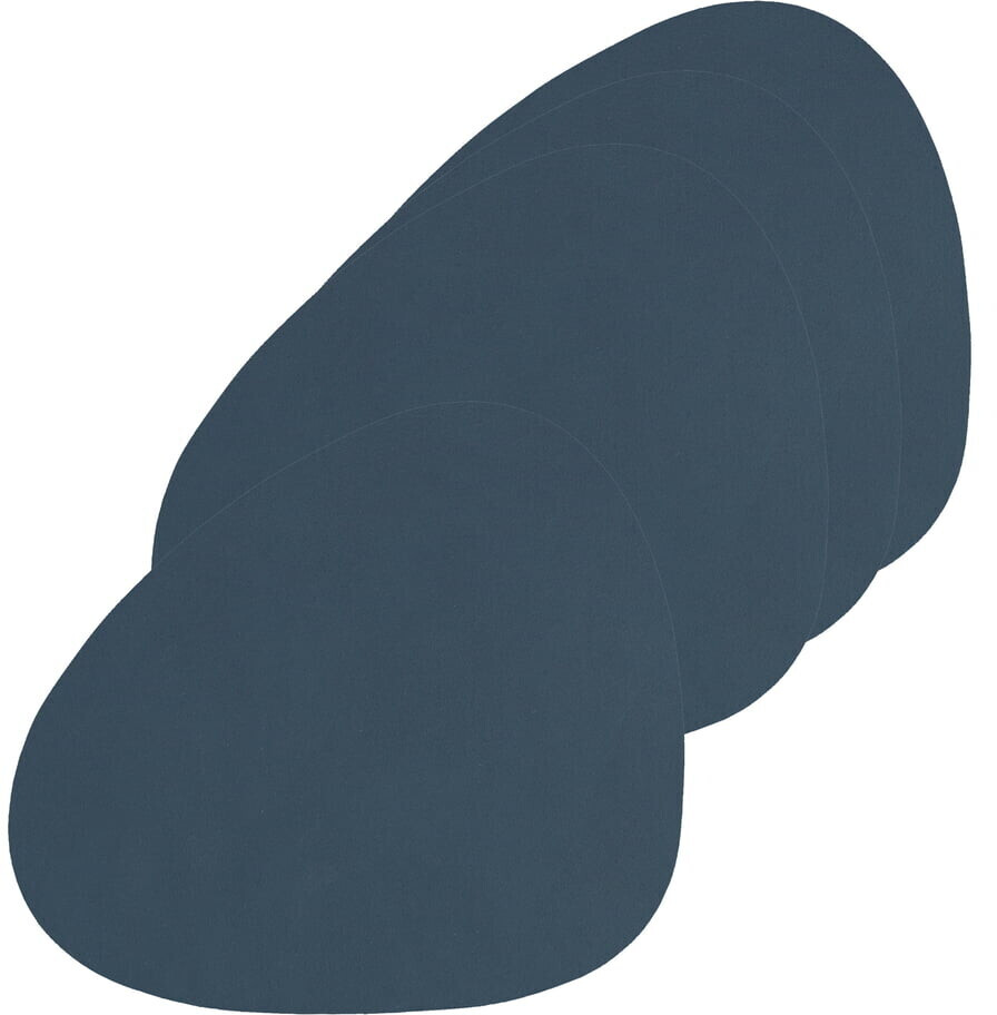 LINDDNA Glass coasters Curve Nupo dark blue (set of 4)
