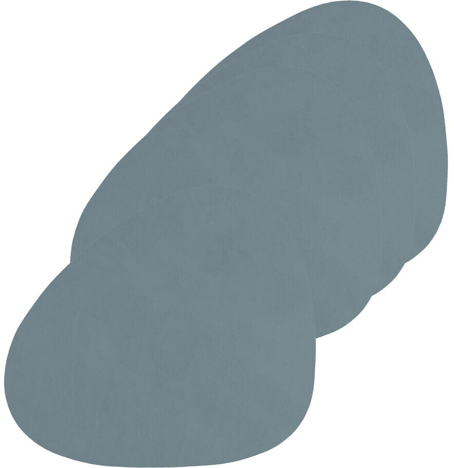 LINDDNA Glass coasters Curve Nupo light blue (set of 4)