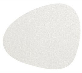 LINDDNA Glass coasters Curve Bull white (set of 4)