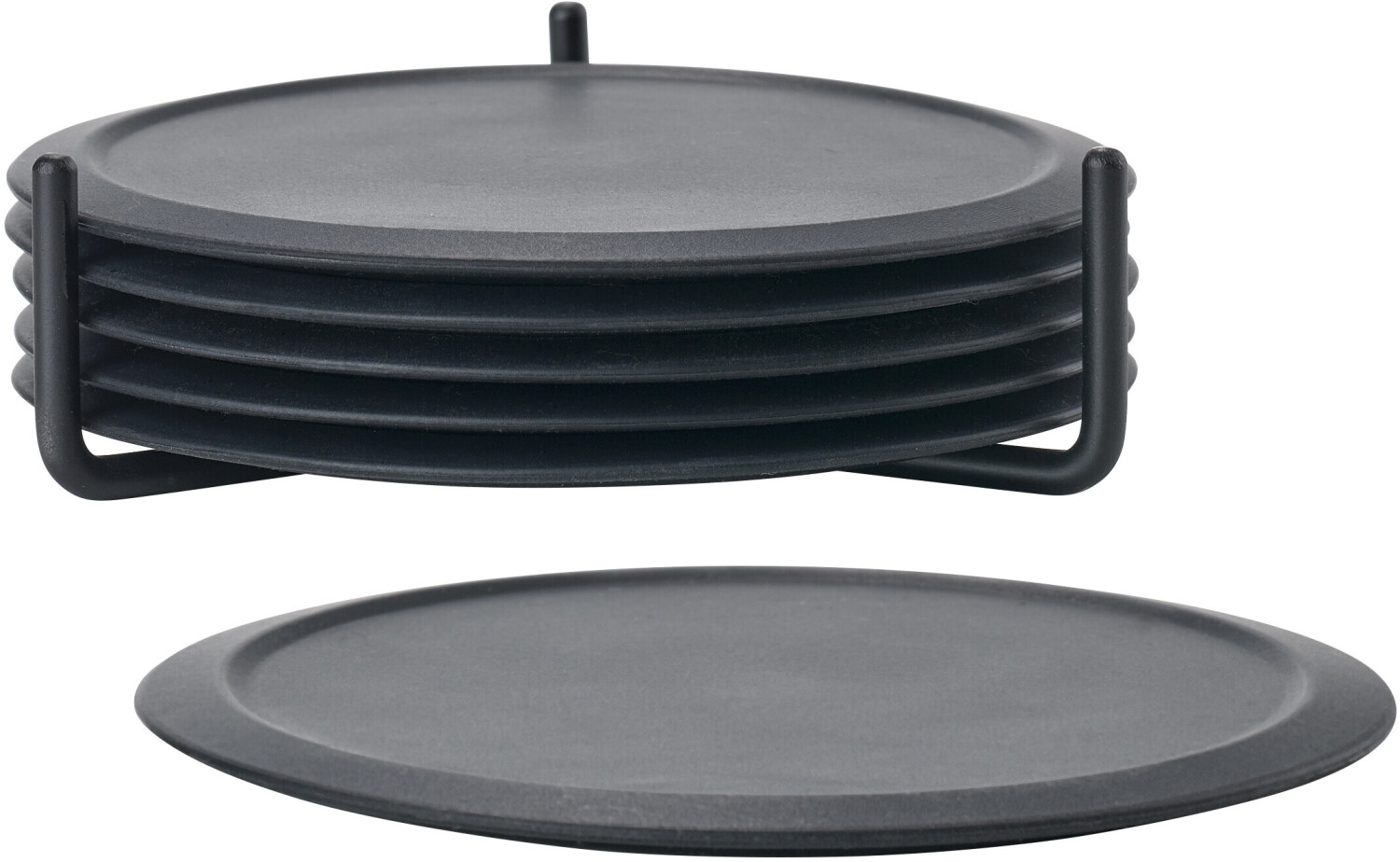 Zone Denmark Glass coasters black (set of 6)