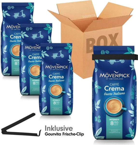 Mövenpick Caffé Crema Gusto Italiano Intenso Ganze Bohne (1kg), Bild 2