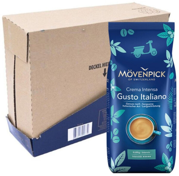 Mövenpick Caffé Crema Gusto Italiano Intenso Ganze Bohne (1kg), Bild 3