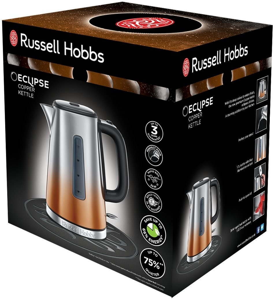 Buy Russell Hobbs Luna Quiet Boil Copper Jug Kettle 24280, Kettles