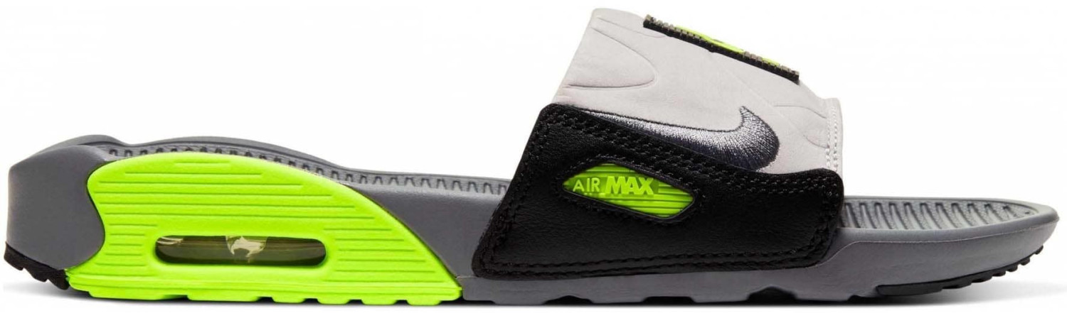 Nike Air Max 90 Slides dark smoke grey/volt/black/dark smoke grey