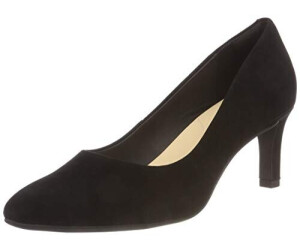 Clarks calla rose black suede