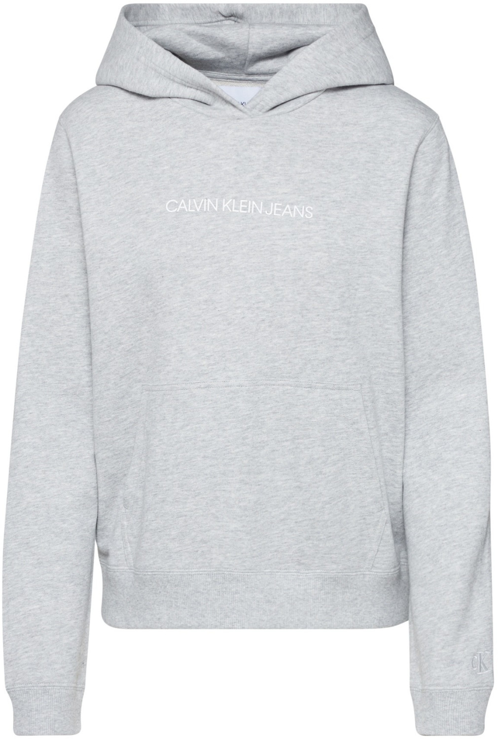 Calvin Klein Shrunken Institutional Hoodie (J20J213380) light grey heather