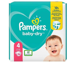 Pampers 88 Couches baby-dry Taille 4 de 9/14 kg Mega Pack NEUF 