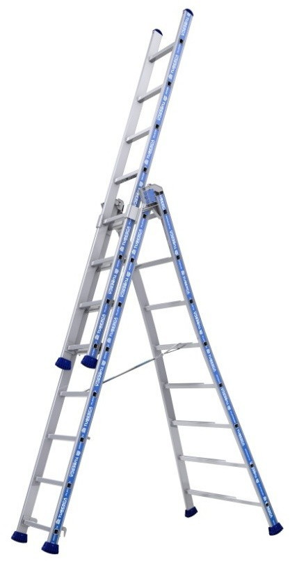 Tubesca Échelle transformable Platinium 3 plans - 3 x 8 échelons
