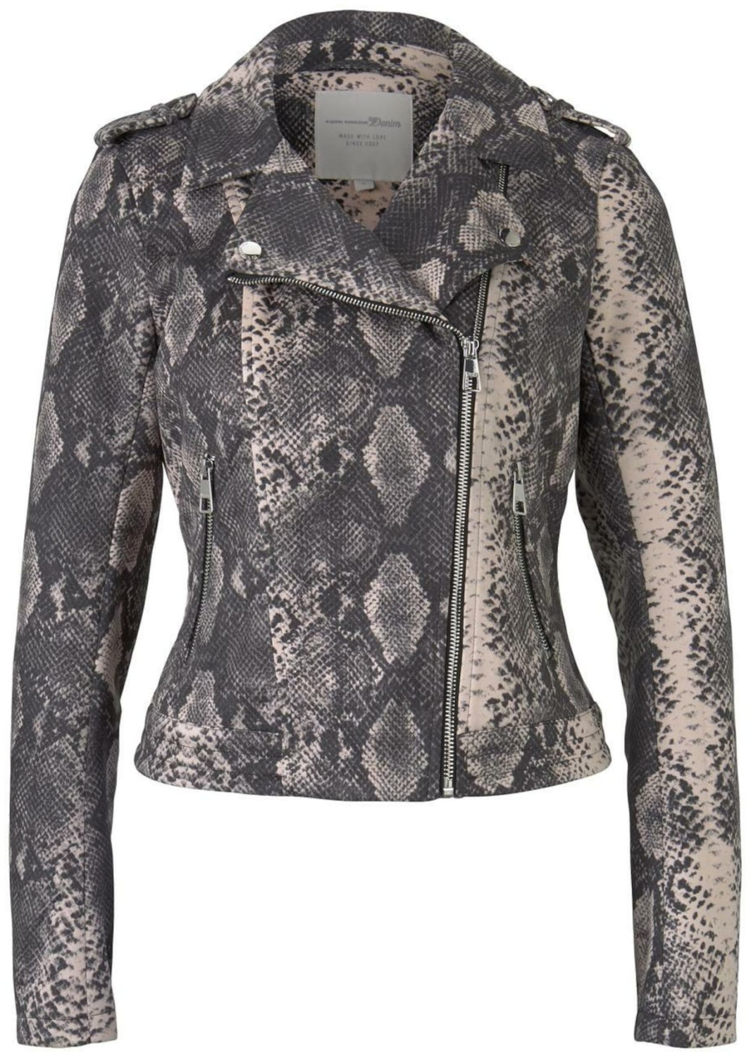 Tom Tailor Denim Biker Jacket (1016836) brown rose snake pattern