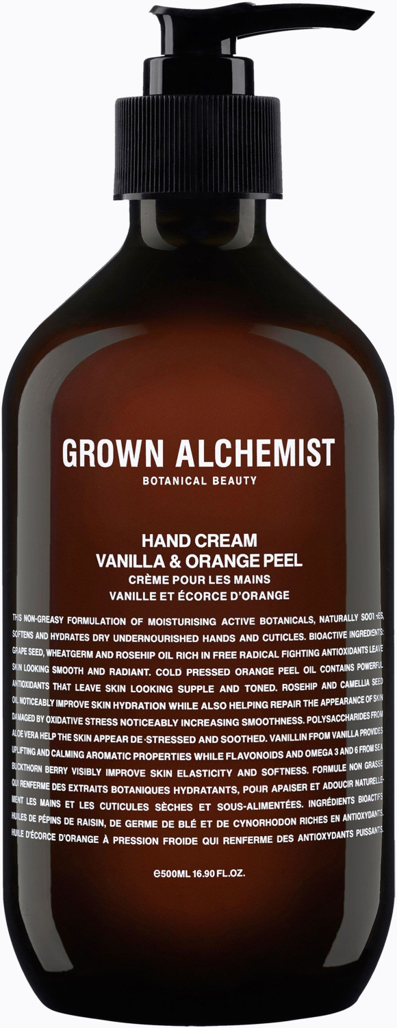 Grown Alchemist Vanilla & Orange Peel Hand Cream (500ml)