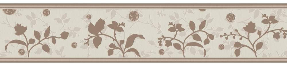 A.S. Creation Only Borders 7 floral brown beige 5 m x 13 cm