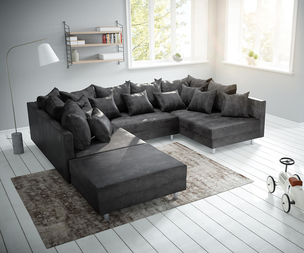 DeLife Clovis with stool anthracite