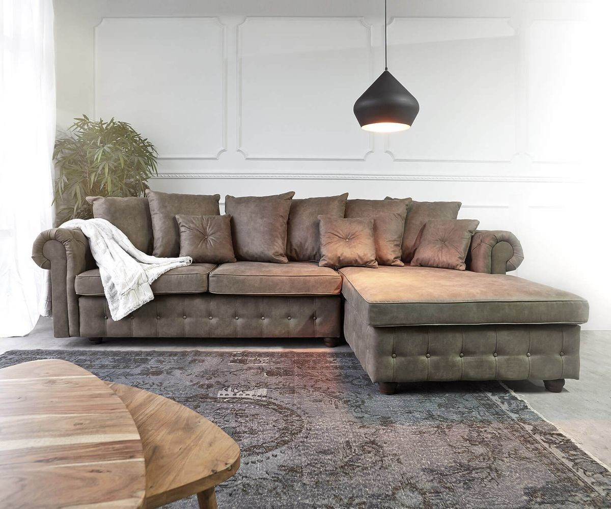 DeLife Lillebor ottoman right taupe
