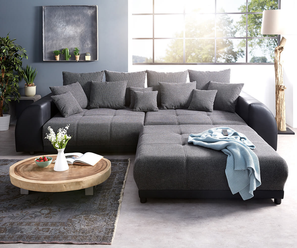 DeLife Violetta 310x135 cm with stool black
