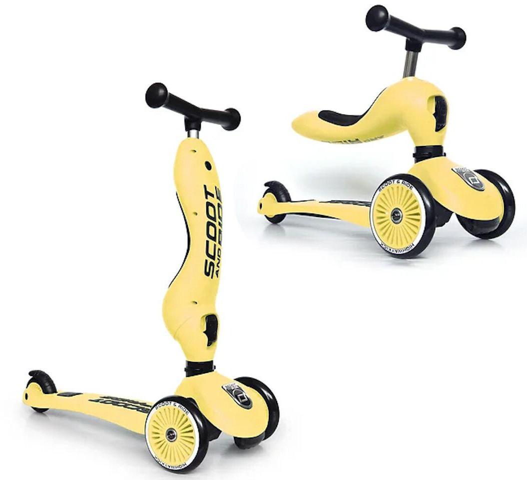 Scoot & Ride 2in1 Balance Bike Scooter yellow