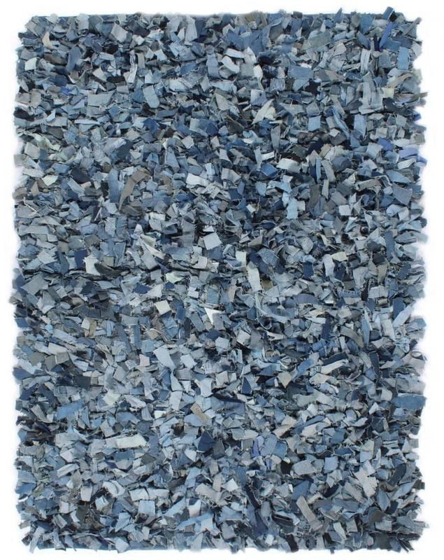 VidaXL Shaggy cotton blue rug 160 x 230 cm