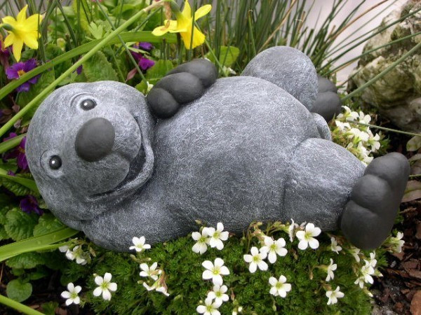 Tiefes-Kunsthandwerk Mole 10 cm Slate