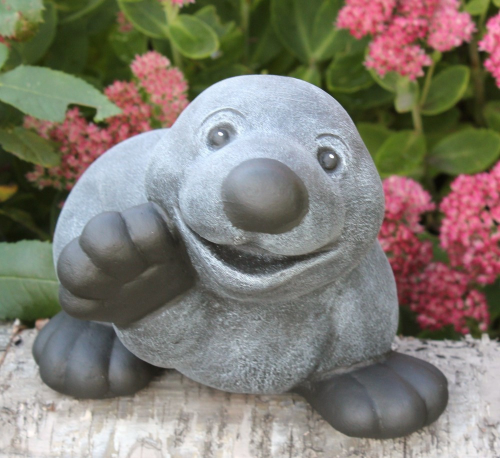 Tiefes-Kunsthandwerk Mole 15 cm Slate