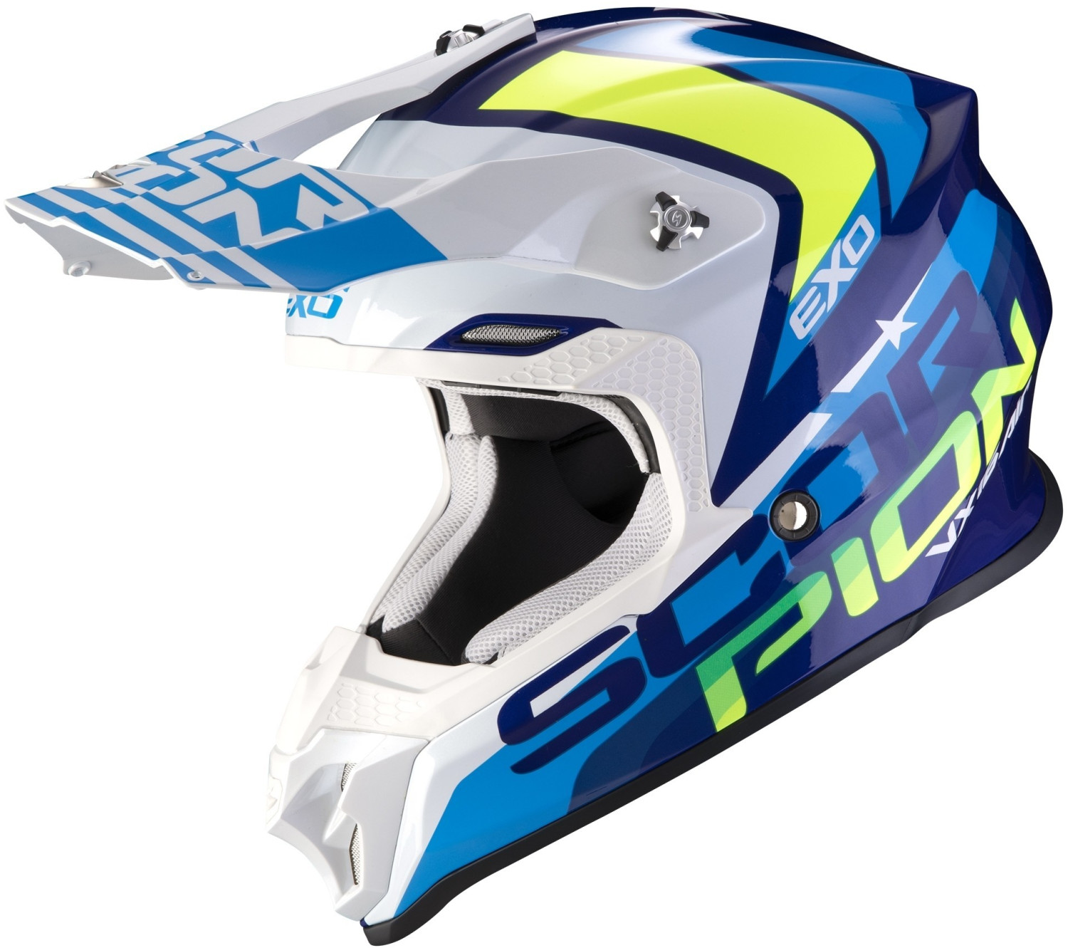 Scorpion Nation bleu/blanc/jaune fluo