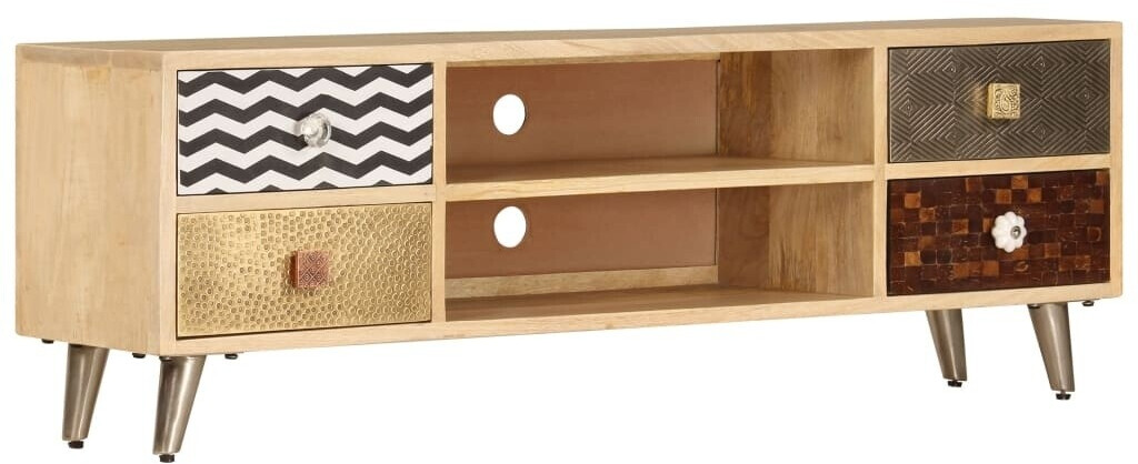 VidaXL Colorful TV stand solid wood 120 x 30 x 40 (247340)